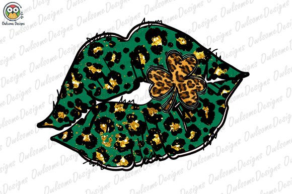 St. patricks day lips t-shirt design