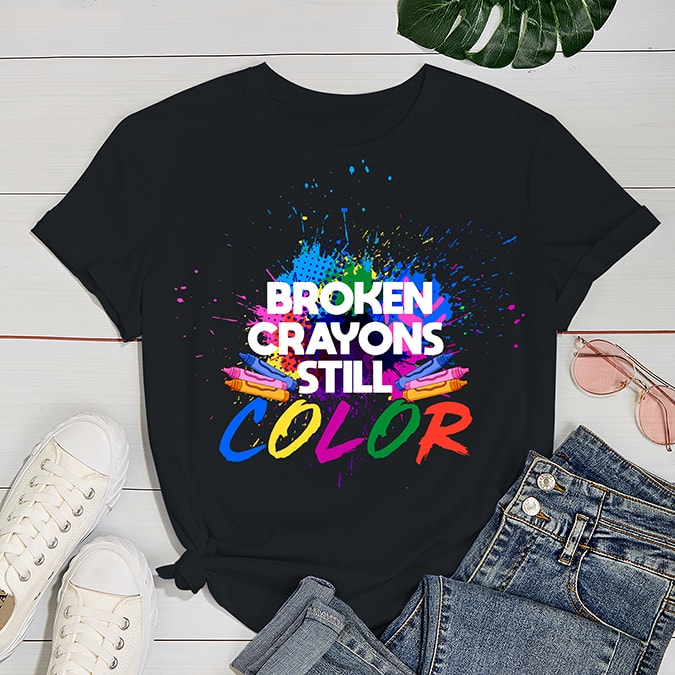 RD Broken Crayons Still Color Mental Health Awareness T-Shirt - Buy t ...