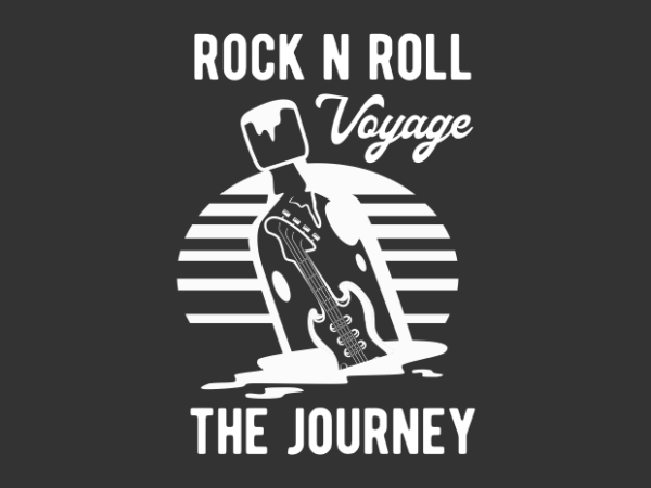 Rock and roll voyage t shirt design online