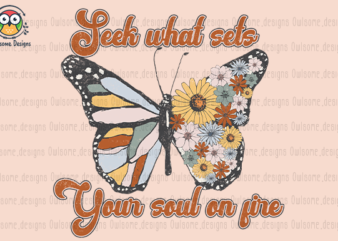 Your Soul On Fire Butterfly t-shirt design