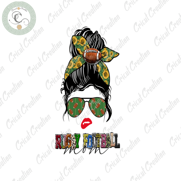 Mother Day, Mom Love Rugby Football Diy Crafts, Sport Lover Png Files , Watercolor Leopard Pattern Silhouette Files, Mother Day Gift Cameo Htv Prints