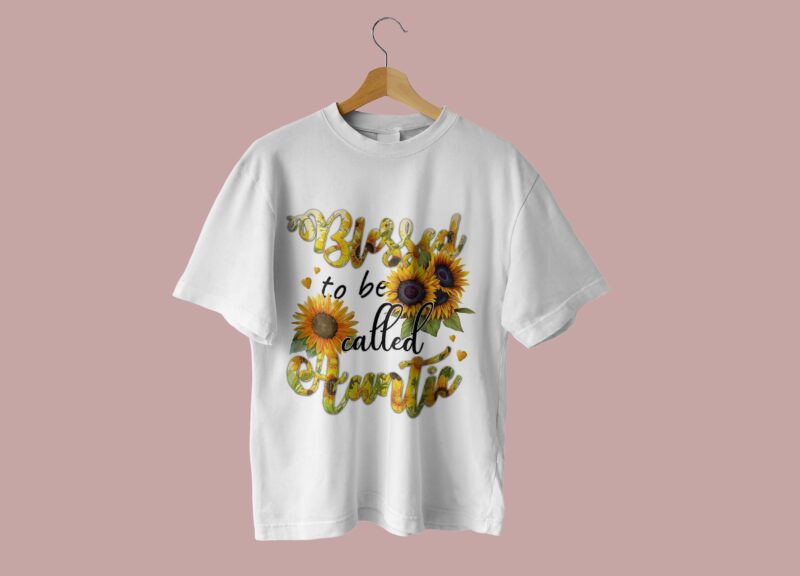 Blessed To Be Called Auntie Tshirt Design