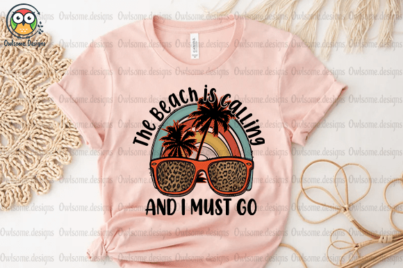 Retro Summer The Beach t-shirt design