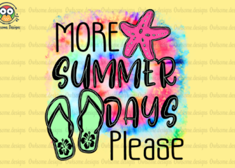 More Summer Days t-shirt design