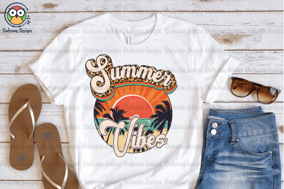 Retro Summer Vibes t-shirt design