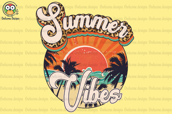 Retro summer vibes t-shirt design