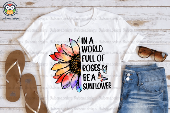 Be A Sunflower t-shirt design