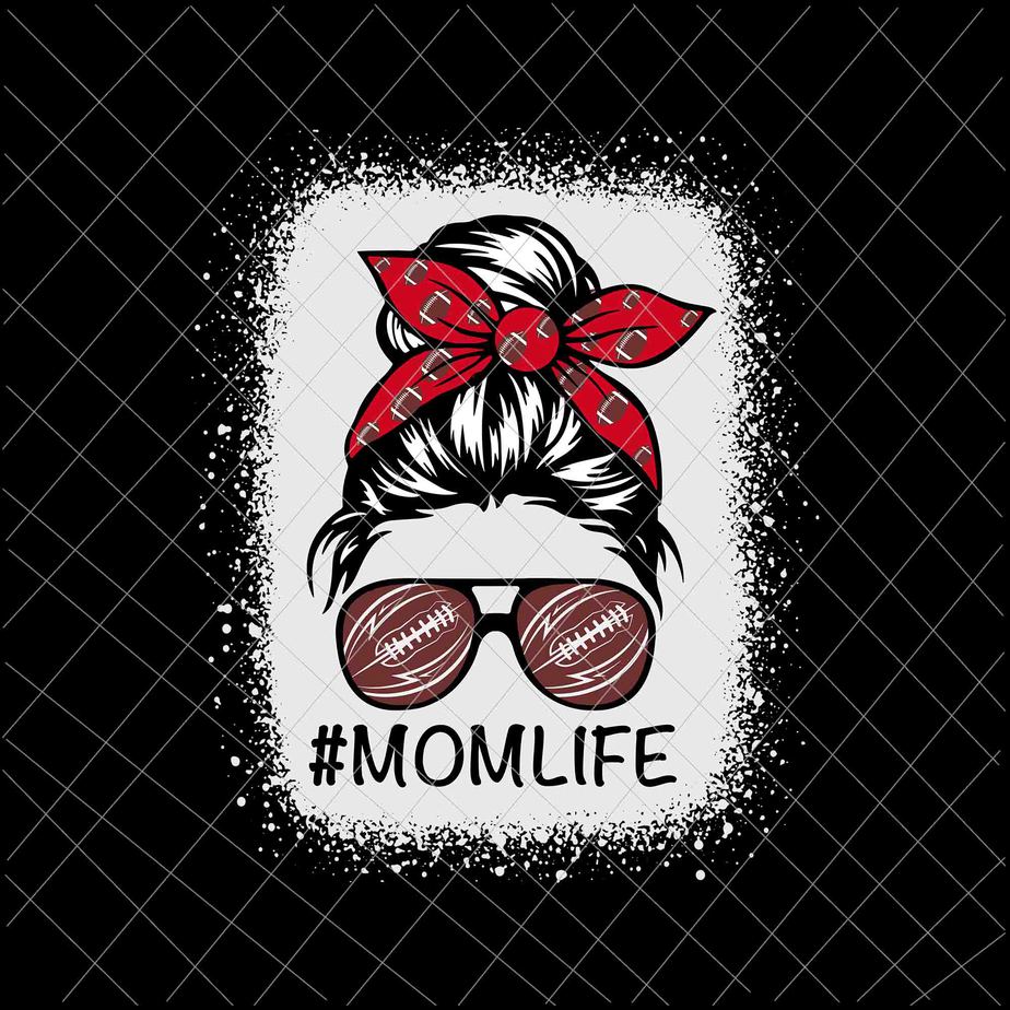 MomLife Svg, MomLife American Football Svg, Womens Dy Mom Life American ...