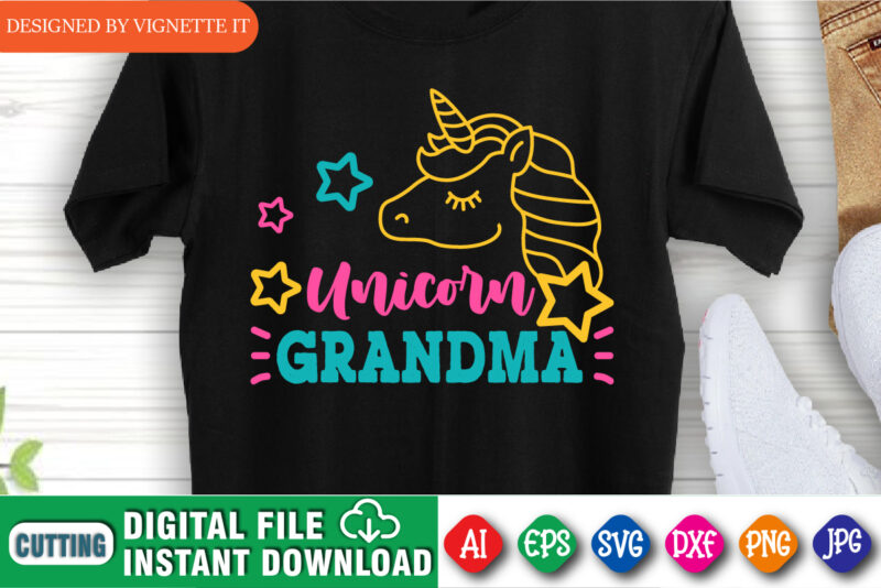 Unicorn Grandma Shirt, Mother’s Day Shirt, Grandma Shirt, Kids Shirt, Mom Unicorn, Grandma Unicorn, Unicorn grandma, Magical Mom, Magical Grandma, Mother Day Shirt Template