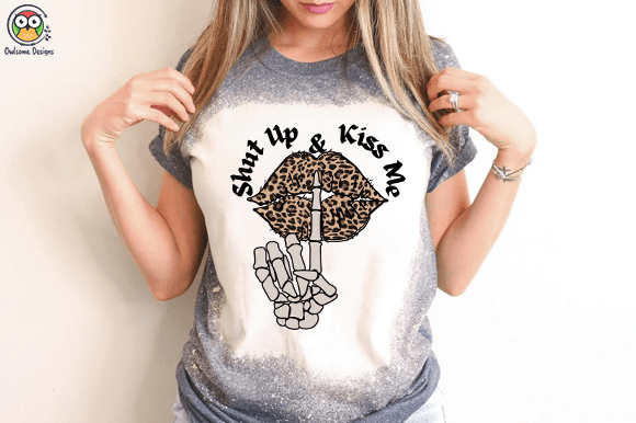 Shut up & Kiss me t-shirt design