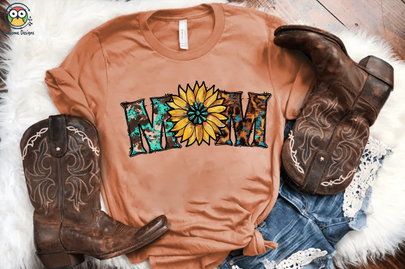 Western mom T-shirt design