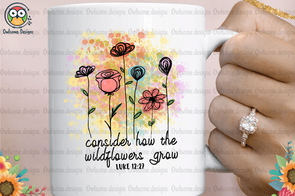 Consider how the wildflowers grow t-shirt design