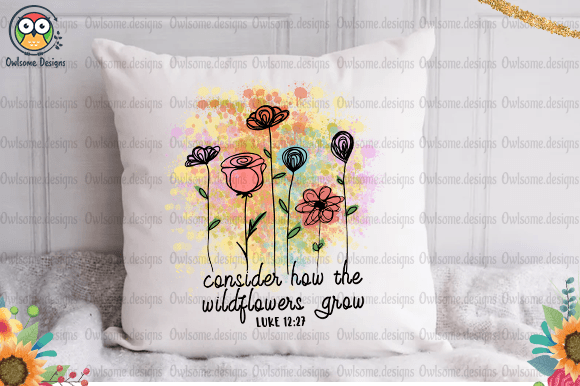 Consider how the wildflowers grow t-shirt design