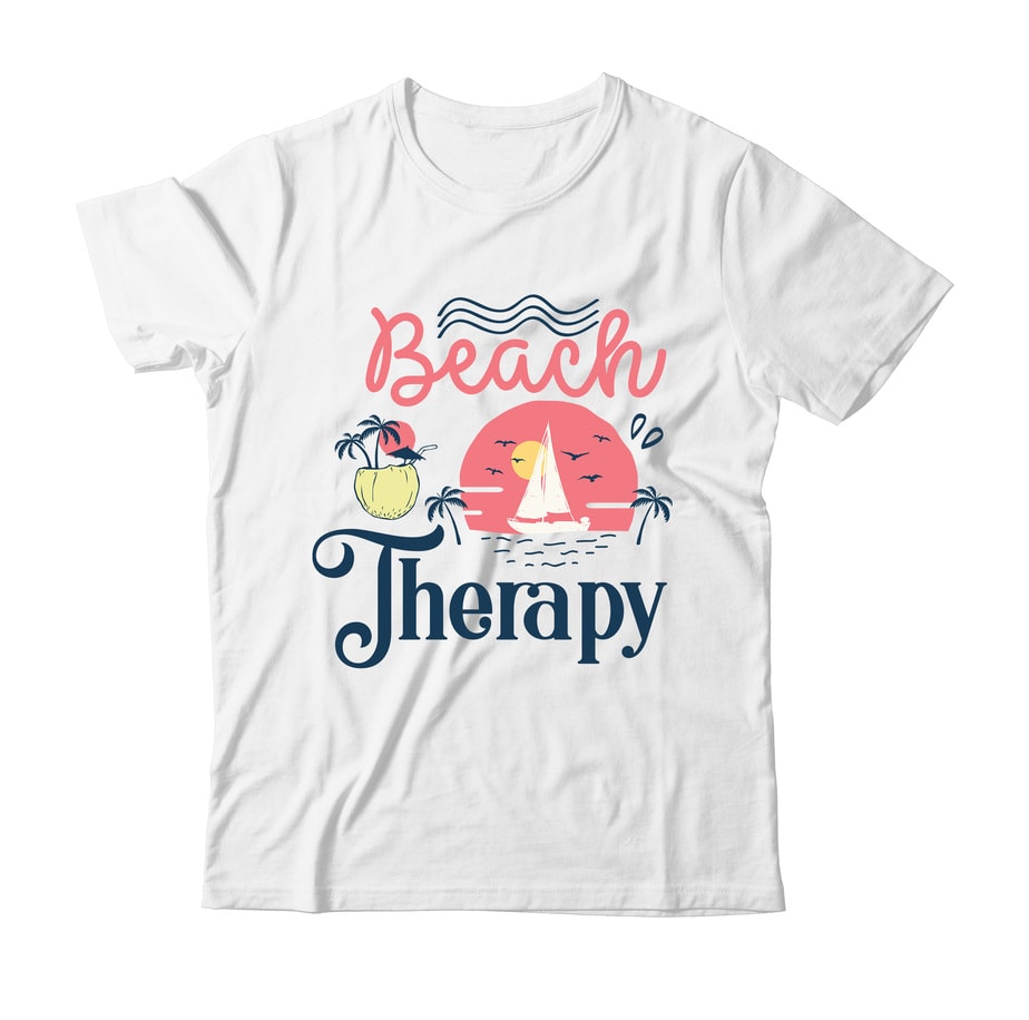 Beach Therapy Tshirt Design,Beach Therapy SVG Design,Summer t shirt ...