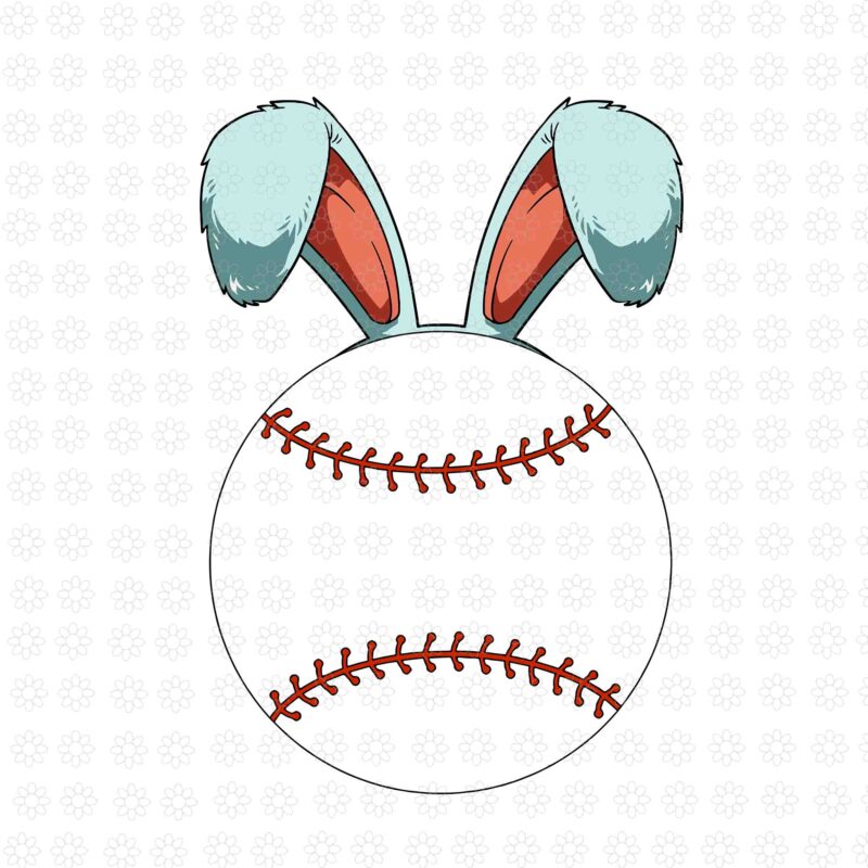 Easter Baseball Ball Svg, Easter Day Svg, Funny Easter Bunny Baseball Svg, Bunny BaseBall Svg, Bunny Svg