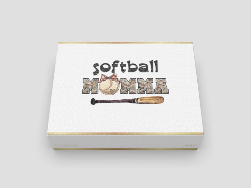 Softball Momma Sport Tshirt Design