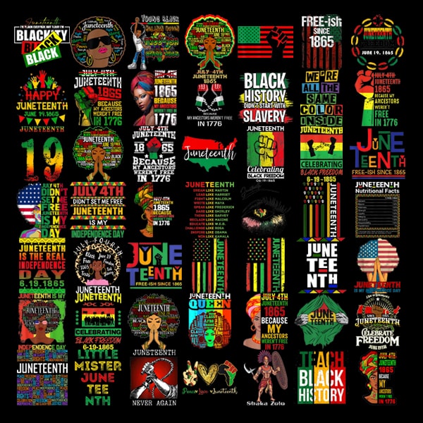 49 Juneteenth PNG Bundle, Juneteenth Black Americans Independence 1865 png, Black History png, Black Flag Pride png, Freedom Justice PNG