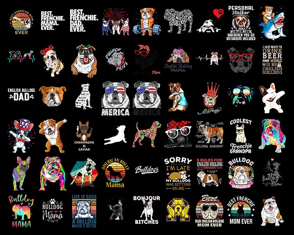 170 Combo Bulldog png,French Dog png, American Dog png,Instant Download,Bundle png,digital download,Png