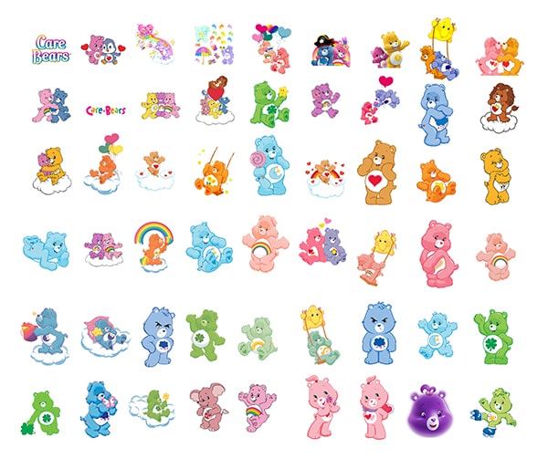 95PNG Care Bears ClipArt- PNG Images 300dpi Digital, Clip Art, Instant Download, Graphics transparent background Scrapbook, PNG