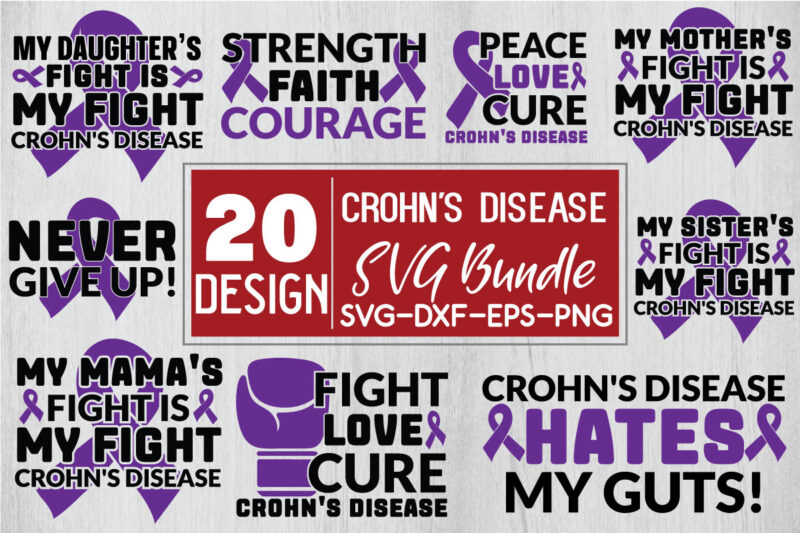 Crohn’s Disease SVG Bundle