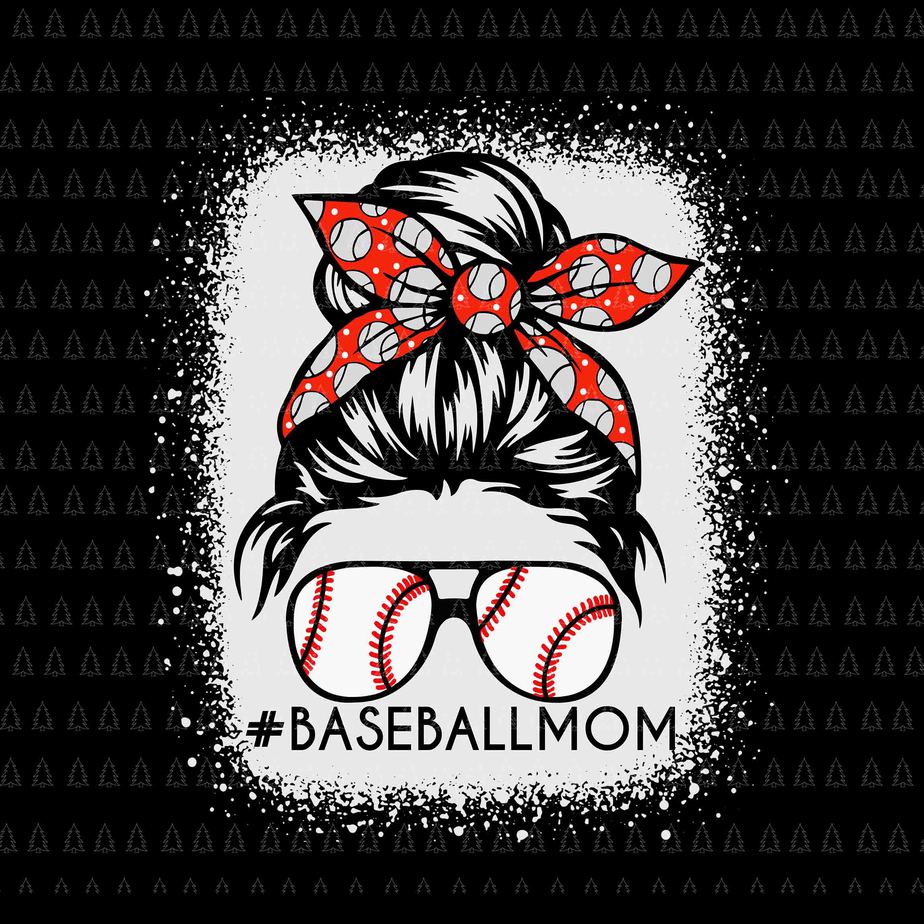 Baseball Mom Svg - Distressed Baseball - So Fontsy