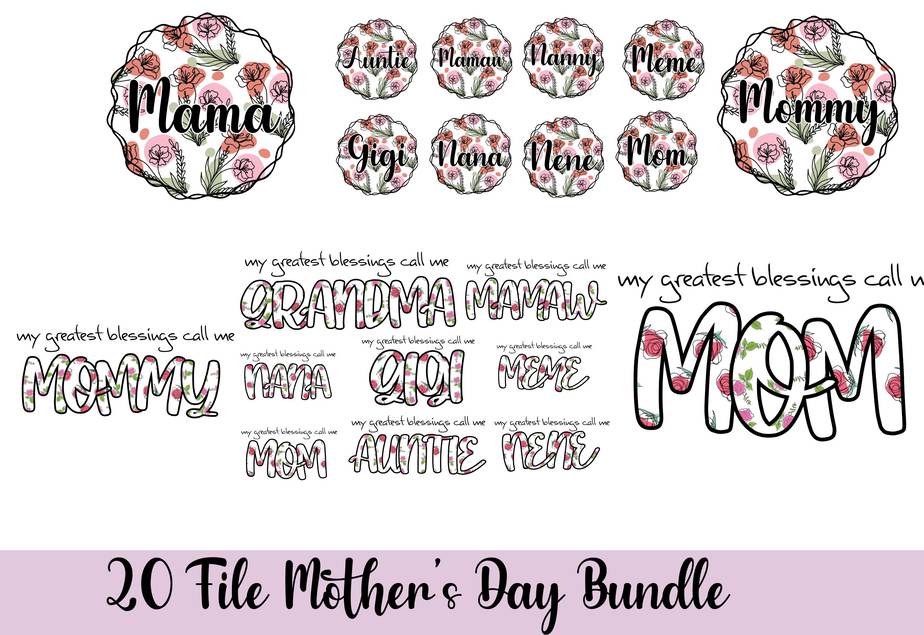 Mamaw SVG design - Flower Mamaw SVG file for Cricut - Mamaw shirt svg -  Mamaw floral SVG - Digital Download