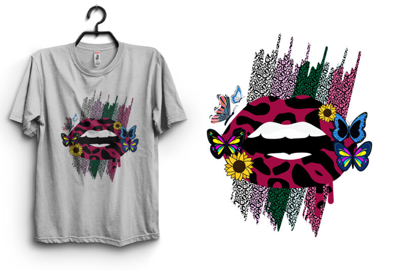 Summer Truck Flower & Gnomes. Butterflies & Sunflower Lips