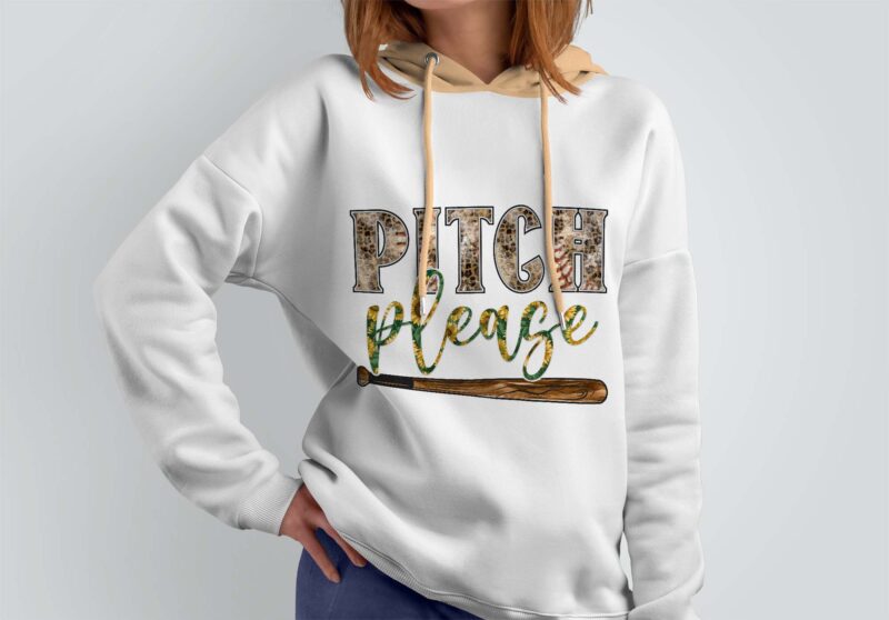 Pitch Please Baseball Sport Tshirt Design