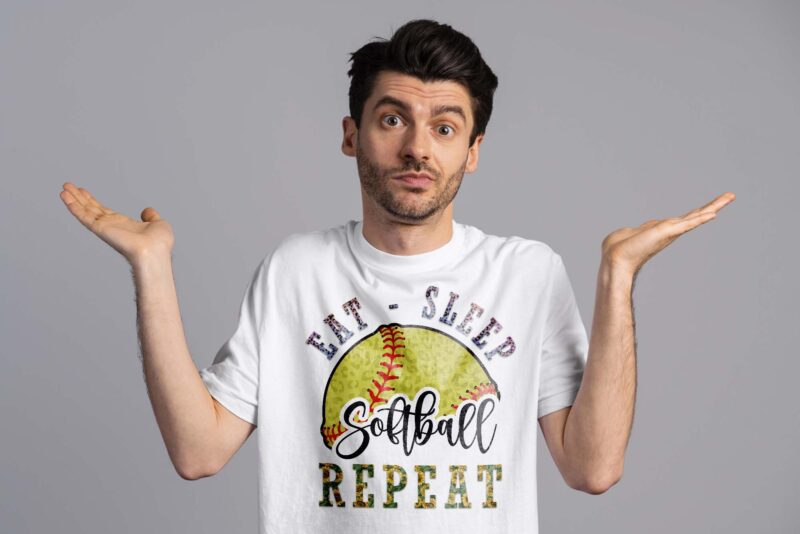 Funny Softball Sayings Tshirt Design