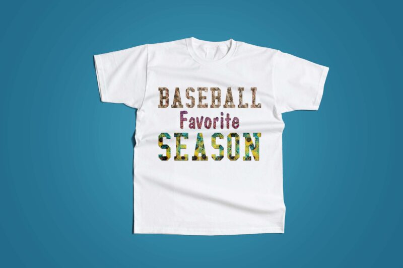 Baseball Favorite Season Tshirt Design