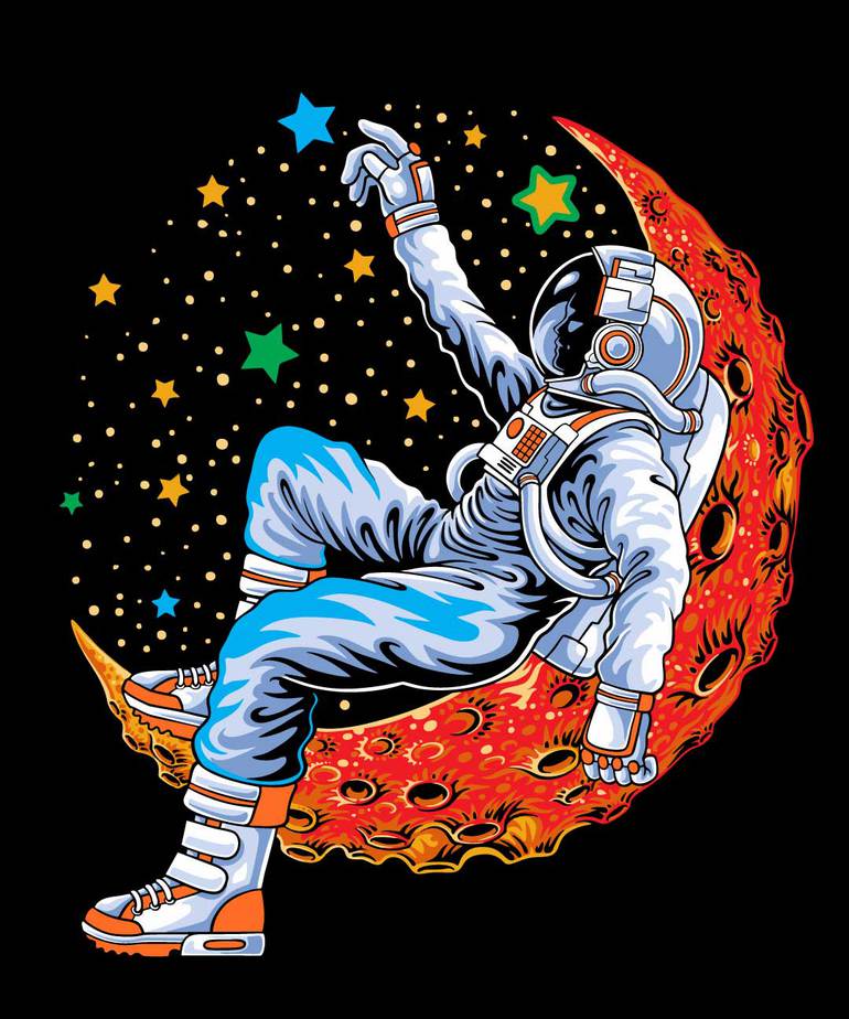 Astronaut Helmet Space SVG T-shirt Graphic by tentshirtstore · Creative  Fabrica