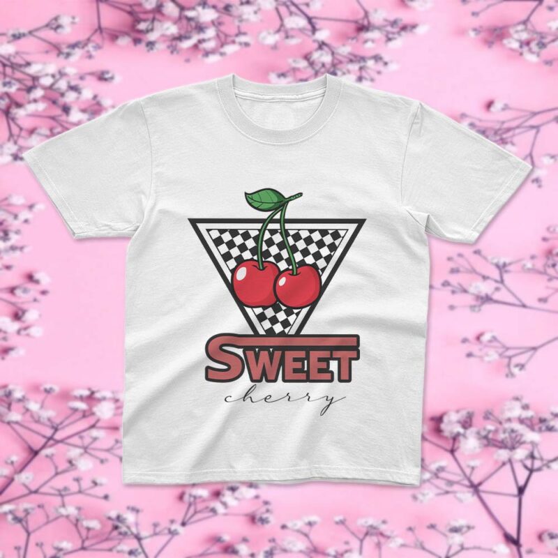 Sweet Cherry Chess Board SVG Clipart, Trending Tee Design