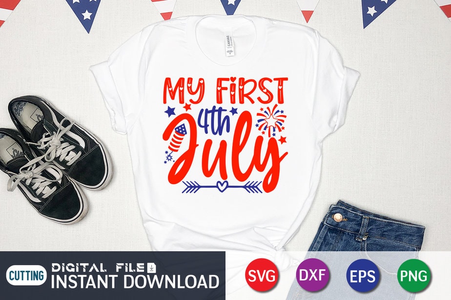 My First 4TH July Shirt, First July Shirt, 4th of July shirt, 4th of ...
