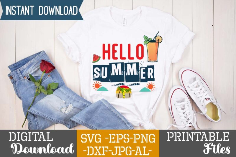 Hello Summer svg vector for t-shirt DESIGN,adventure svg awesome camping t-shirt baby camping t shirt big camping bundle svg boden camping t shirt cameo camp life svg camp lovers gift