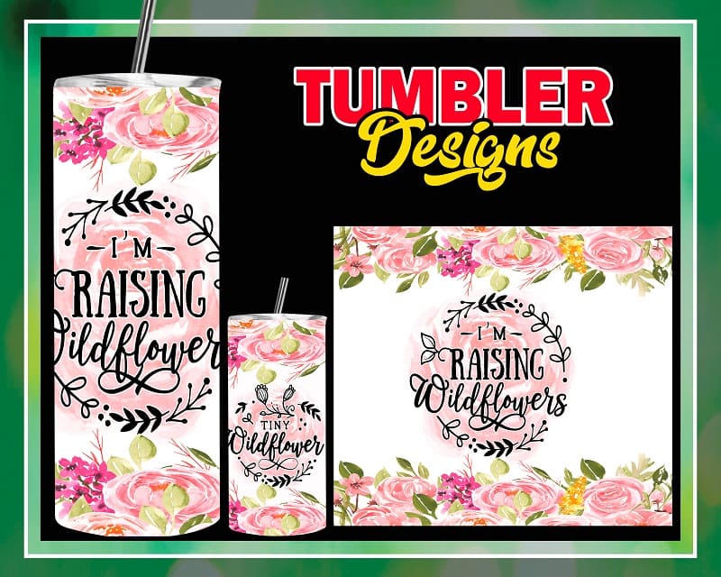 20oz skinny Tumbler Design Bundle, 12 oz kid water bottle, sippy cup, sublimation, PNG digital download 947249105