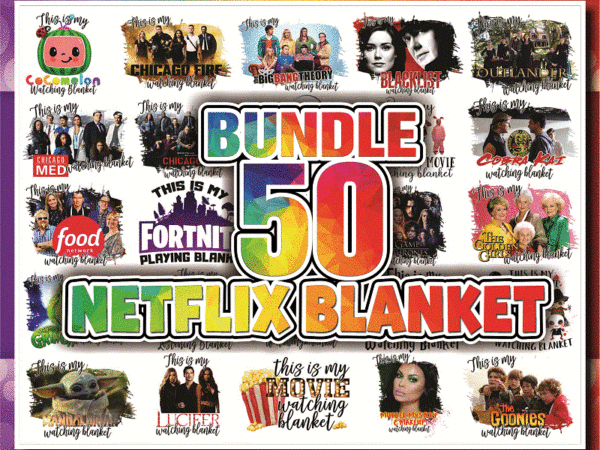 Bundle 50 designs netflix blanket png, hallmark blanket, christmas blanket, movie blanket png, sublimation design, digital download 898004174