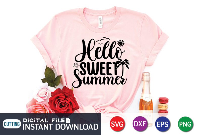 Summer svg bundle t shirt vector illustration