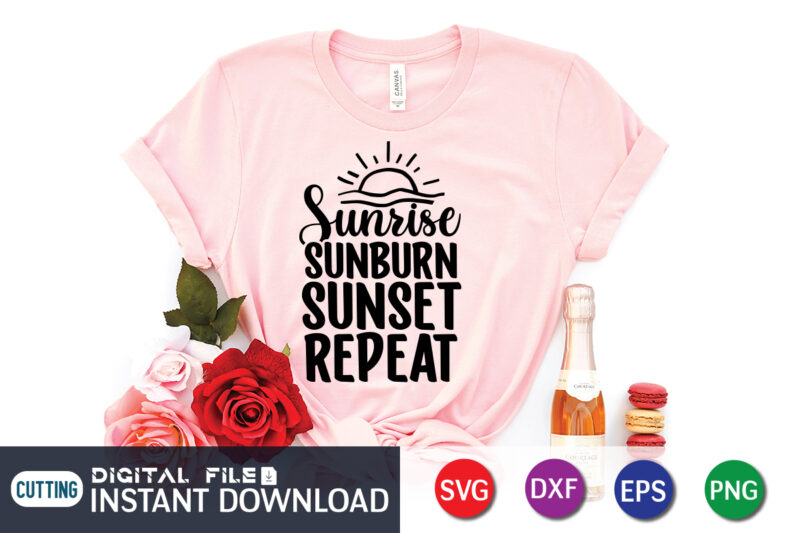 Summer svg bundle t shirt vector illustration