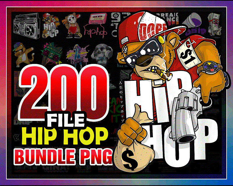 Bundle 200 Old School Hip Hop PNG, I Love Hiphop, Santa clause hiphop, 90’s hiphop, B-boy, hiphop class, elements of hiphop, Digital Download 1021946878