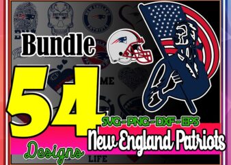 Bundle 54 Designs New England Patriots svg, Patriots svg, New England Patriots Logo, Patriots png, Patriots Cricut, Patriots clipart 1027148051