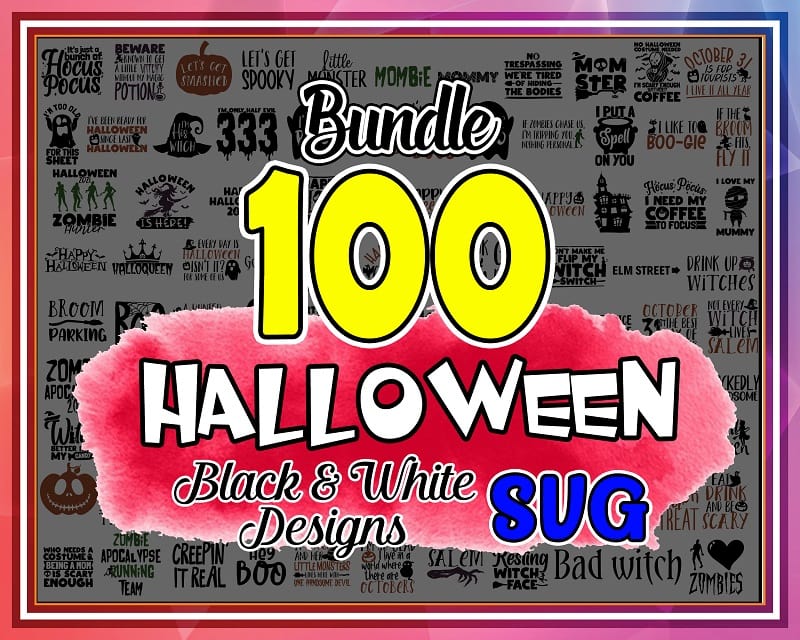 100 Halloween 2022 SVG Bundle Pack, Best Selling, Witch Svg, Pumpkin Svg, Ghost Svg, Trick or Treat Svg, Designs, Quotes, Saying, Digital Download 856260239