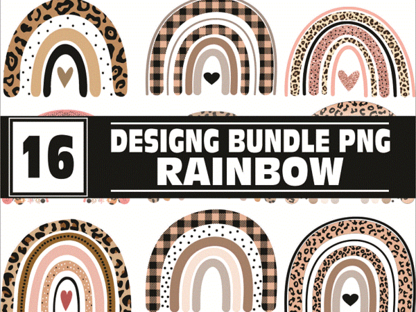 Bundle 16 rainbow png, leopard rainbow png, rainbow baby png, nursery decor, new baby, mama silhouette png, digital download 986725768 t shirt template