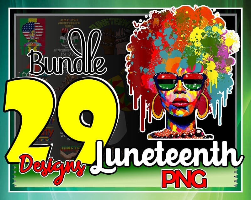 Bundle 29 CELEBRATING JUNETEENTH 1865 Png, Juneteenth Png, Black Queen Png, Black History Month Pride 2021, Black History Png, Cricut Files 1000261875