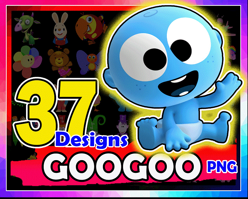 37 Designs GooGoo, 123 Race y Crayons BabyFirst TV Birthday Party, Archivos PNG, Tema de baby first tv, Instant Download 994633391