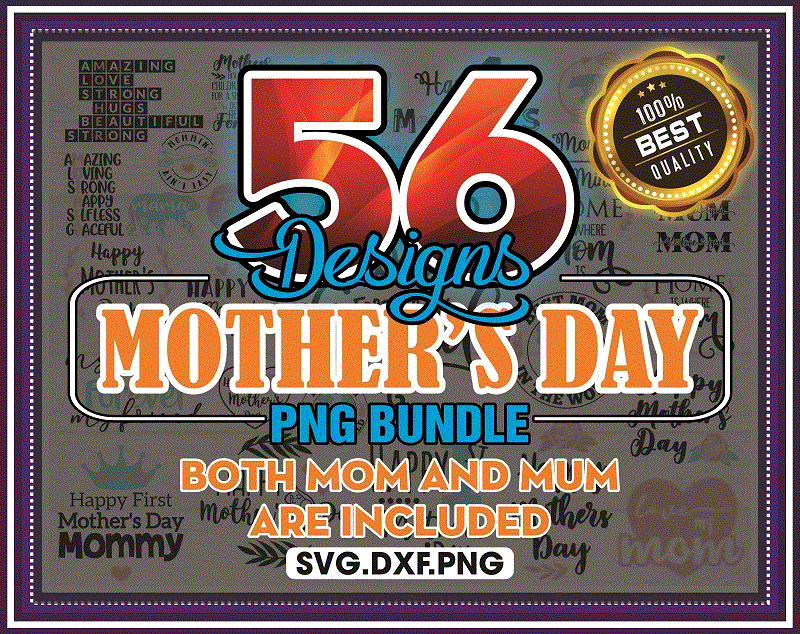 Combo 56 Designs Mothers Day PNG Bundle, Mom SVG File, Mom SVG Bundle, Mom Shirt Design, Mom Shirts png, Mom Funny Quote, Instant Download 954727180