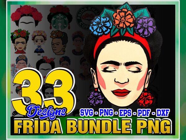 Bundle 33 frida png designs, frida clipart, drawn fridas, fridas portrait png, frida starbucks coffee labels, silhouette, svg, png 1036481481