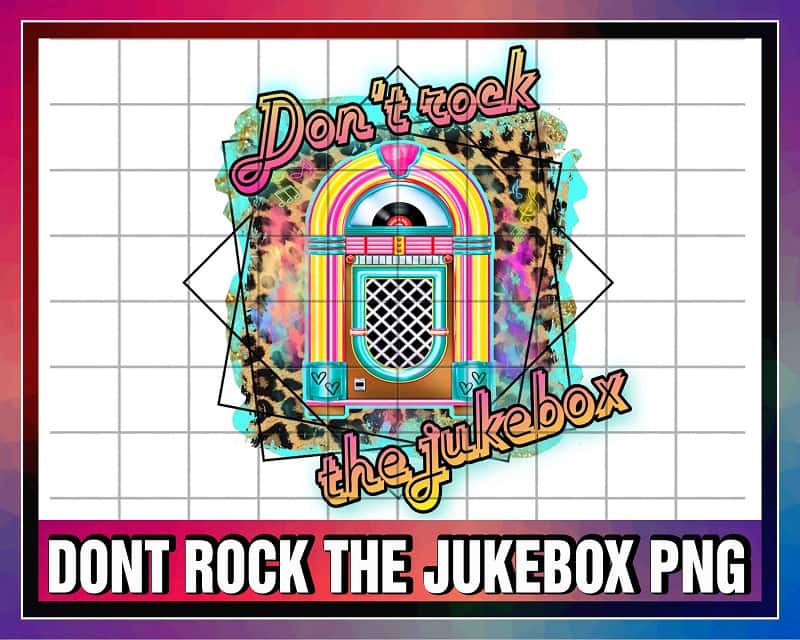 Don’t Rock The Jukebox Country Leopard Png, Sublimation Design, Digital Download 1044423669