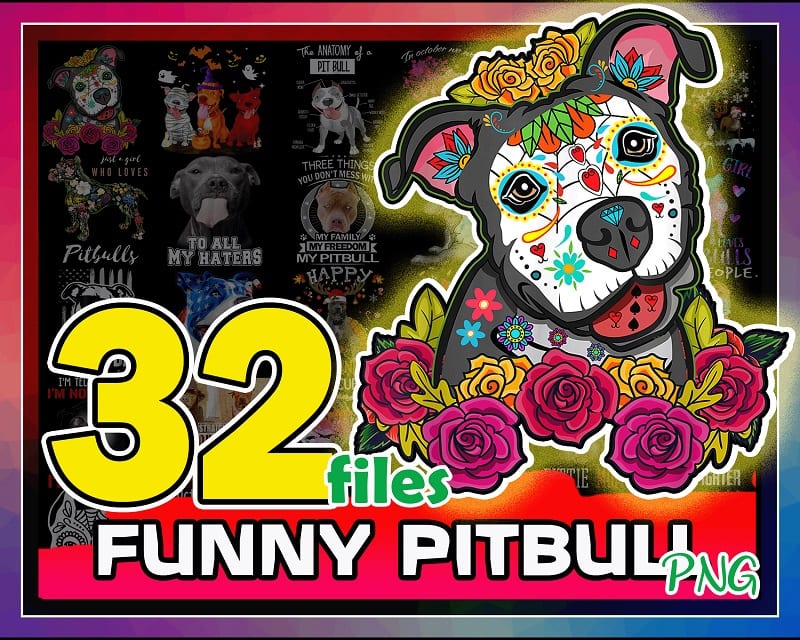 Dog-Sugar-Skull-SVG-Pitbull-Sugar-Skull-Svg-American-Pit-Bull