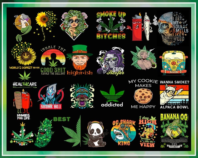 64 Cannabis Bundle, Weed Bundle Png, Dope Bundle, Smoke Weed Png, Smoke Quotes, Smoking Bundle, Digital Designs, Sublimation Printing 919587851