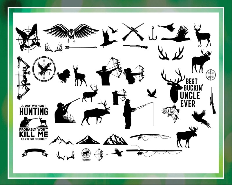 Bundle 160 Retro Sunset Hunting Fishing SVG, Retro Sunset Clipart, Hunting Clipart, Hunting Cut File, Deer Elk Buck SVG, Digital Download 858336244